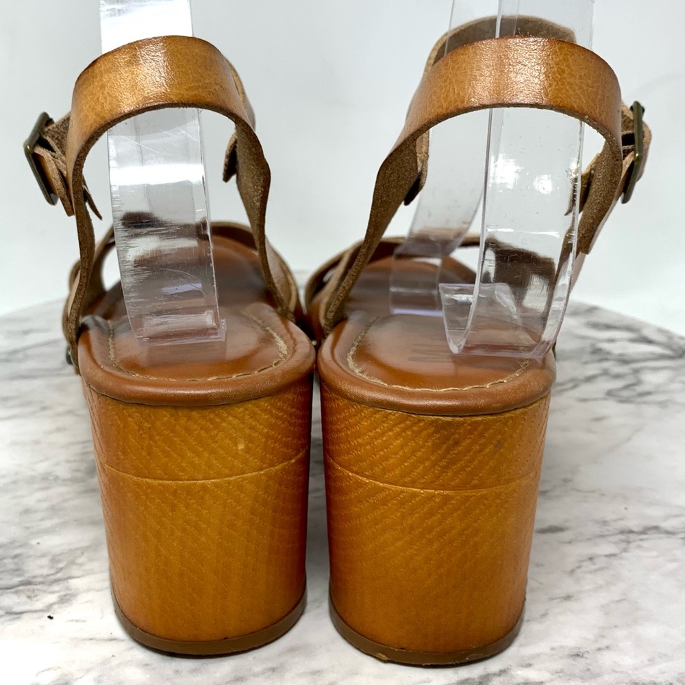MIA Jullia Platform Ankle Strap Clog Sandals 9 Retro Boho Bohemian Classic - Picture 5 of 16